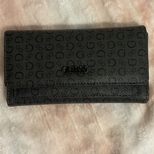 Guess Black Monogram Women's Wallet